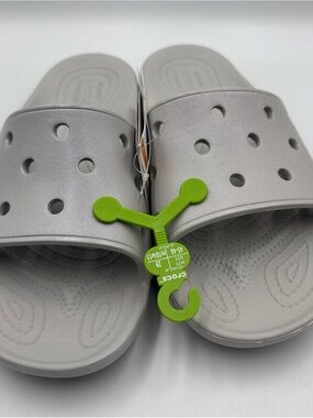 Size 11 Men's - Crocs Classic Meta Pearl Slide, Model 209055-1FT - NEW IN BAG
